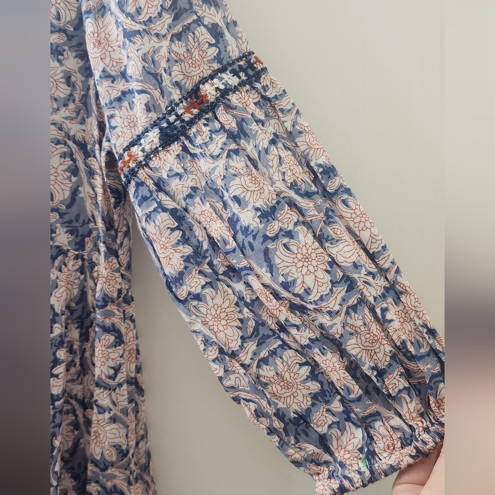 Pull&Bear Floral Bohemian Maxi Dress, Size Medium. - Picture 4 of 10